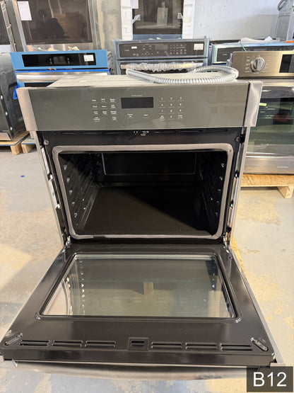 GE 30 inch Smart Compatible Single Electric Wall Oven Self + Steam Cleaning ( Stainless Steel )