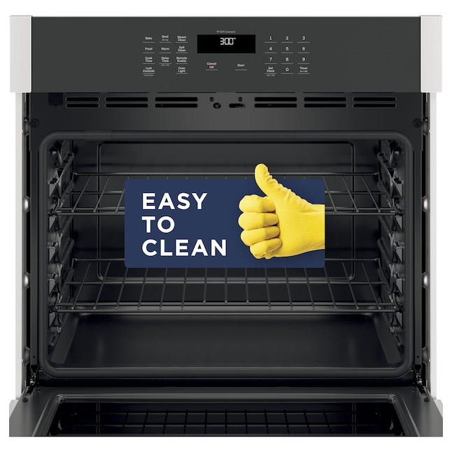 GE 30 inch Smart Compatible Single Electric Wall Oven Self + Steam Cleaning ( Stainless Steel )