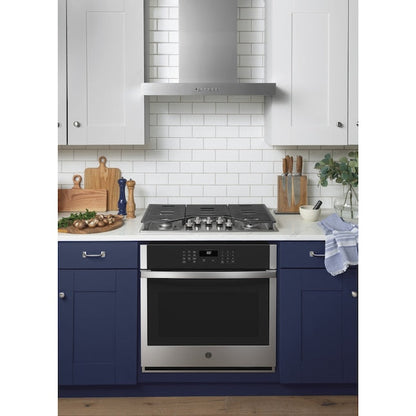 GE 30 inch Smart Compatible Single Electric Wall Oven Self + Steam Cleaning ( Stainless Steel )