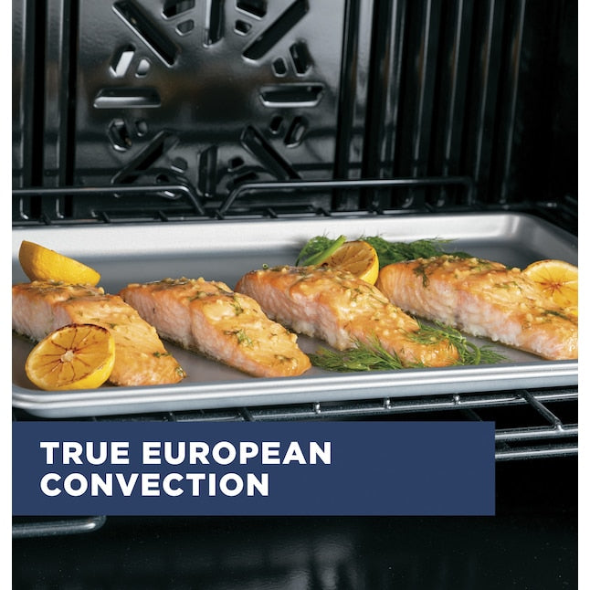 GE 30 inch Smart Compatible Single Electric Wall Oven True Convection and Self + Steam Cleaning ( Stainless Steel )