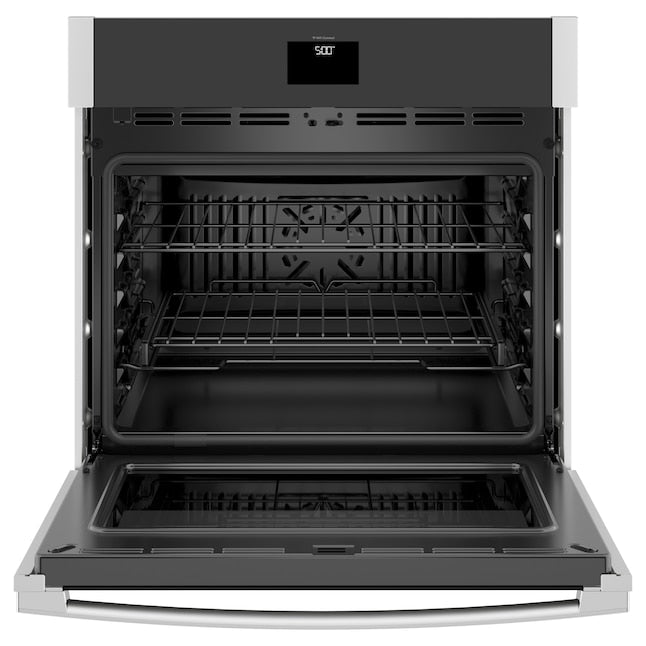 GE 30 inch Smart Compatible Single Electric Wall Oven True Convection and Self + Steam Cleaning ( Stainless Steel )