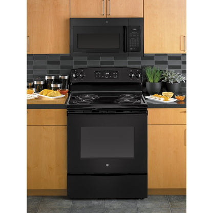 GE 1.6-cu ft 29.9-in Over-the-Range Microwave ( Black )