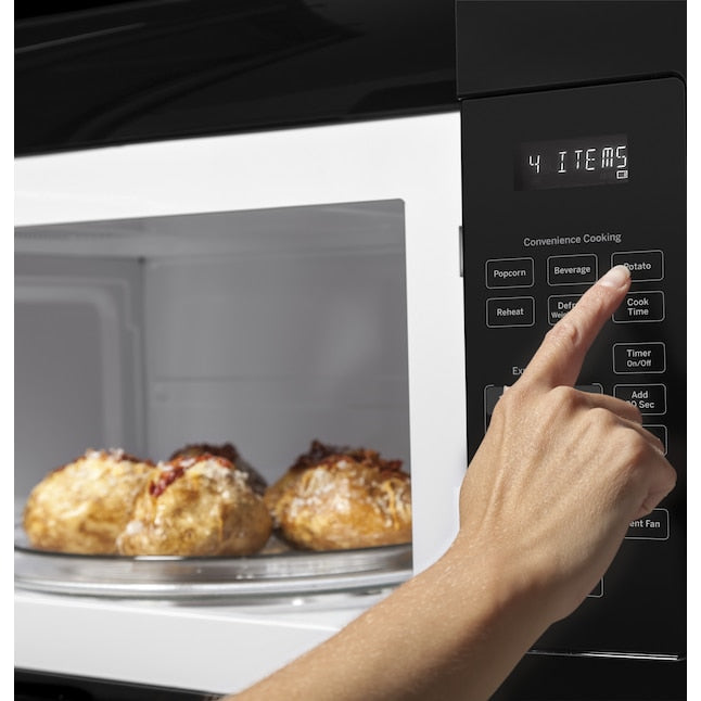 GE 1.6-cu ft 29.9-in Over-the-Range Microwave ( Black )