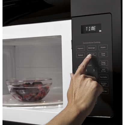 GE 1.6-cu ft 29.9-in Over-the-Range Microwave ( Black )