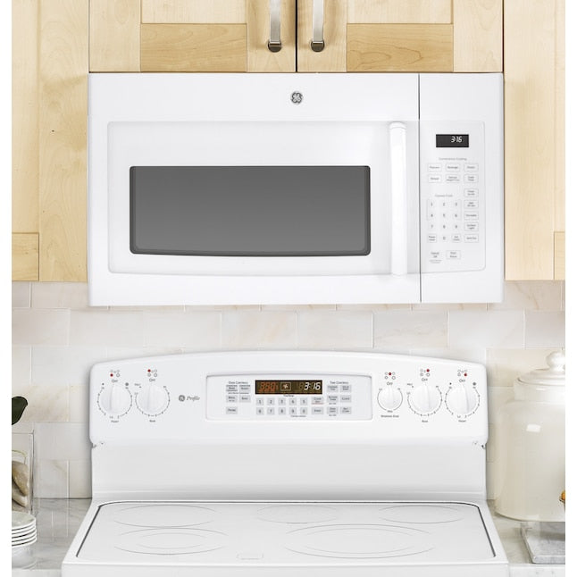 GE 1.6-cu ft 29.9-in Over-the-Range Microwave ( White )