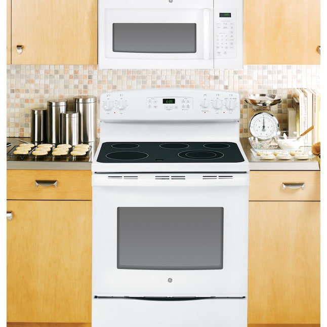 GE 1.6-cu ft 29.9-in Over-the-Range Microwave ( White )