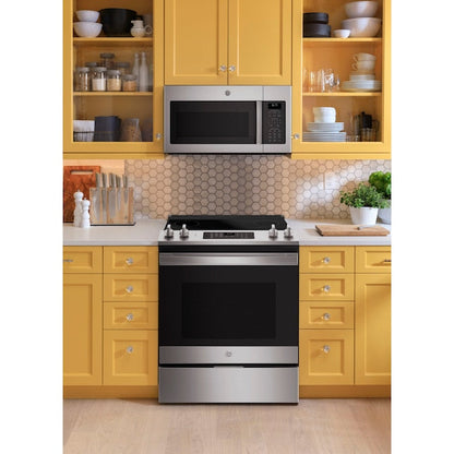 GE 1.7-cu ft 29.9-in Over-the-Range Microwave with Sensor Cooking ( Stainless steel )