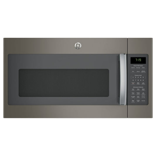 GE 1.9-cu ft 29.75-in Over-the-Range Microwave with Sensor Cooking ( Slate )