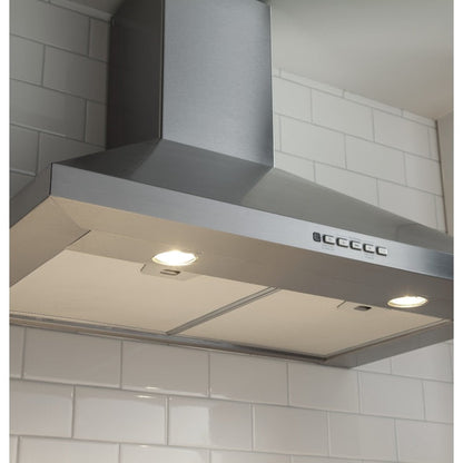 GE 30 inch Convertible 350-CFM Stainless steel Wall-Mounted Range Hood
