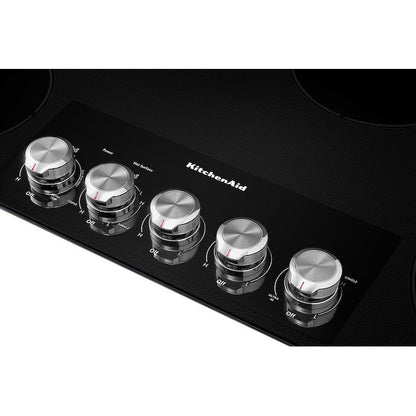 KitchenAid 36-in 5 burners Smooth Surface (Radiant) Black Electric Cooktop