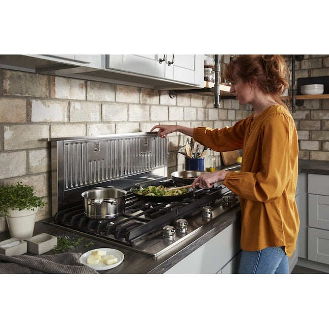 KitchenAid 36-in 5 burners Stainless steel Gas Cooktop (Griddle Included)