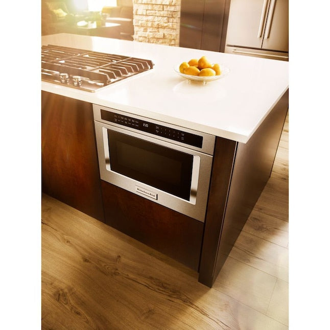 KitchenAid 23.87-in 1.2-cu ft 950 -Watt Microwave Drawer ( Stainless Steel )