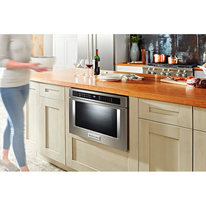 KitchenAid 23.87-in 1.2-cu ft 950 -Watt Microwave Drawer ( Stainless Steel )