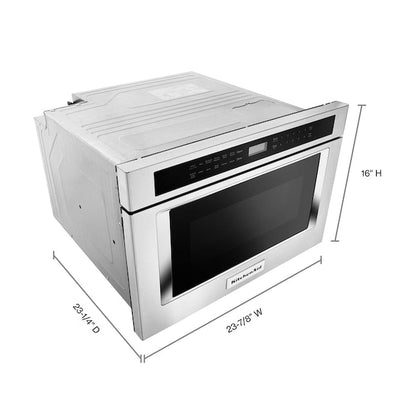 KitchenAid 23.87-in 1.2-cu ft 950 -Watt Microwave Drawer ( Stainless Steel )