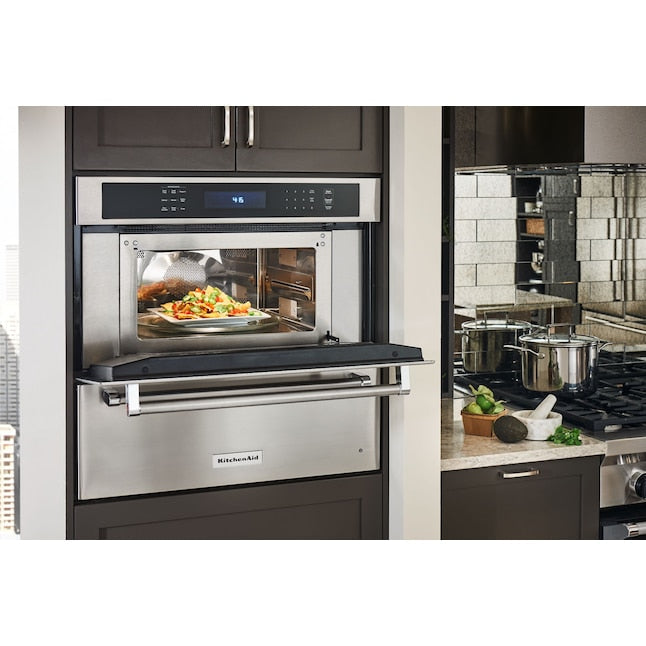 KitchenAid 1.4-cu ft 900 -Watt 29.75-in Built-In Microwave with Sensor Cooking Controls ( Stainless Steel )