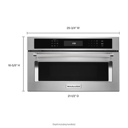 KitchenAid 1.4-cu ft 900 -Watt 29.75-in Built-In Microwave with Sensor Cooking Controls ( Stainless Steel )