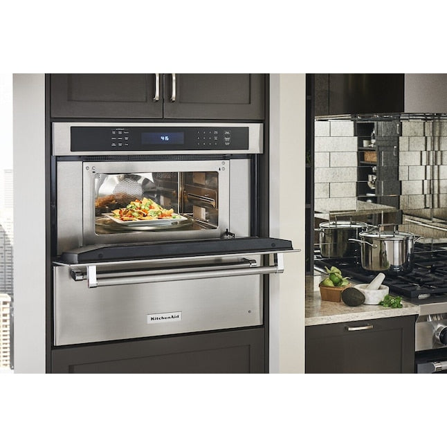 KitchenAid 1.4-cu ft 900 -Watt 29.75-in Built-In Microwave with Sensor Cooking Controls ( Stainless Steel )