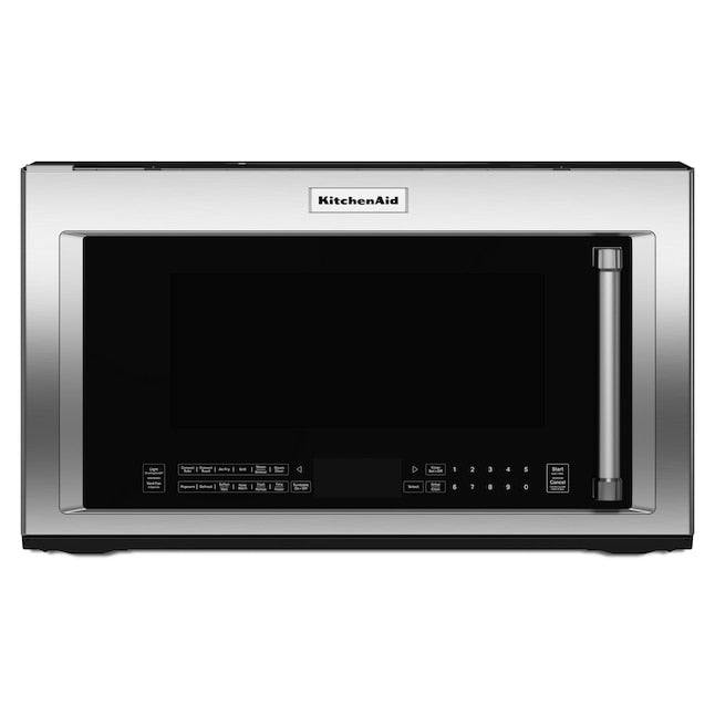 KitchenAid 1.9-cu ft Air Fry 29.9-in Over-the-Range Convection Microwave with Sensor Cooking ( Stainless Steel with PrintShield Finish )
