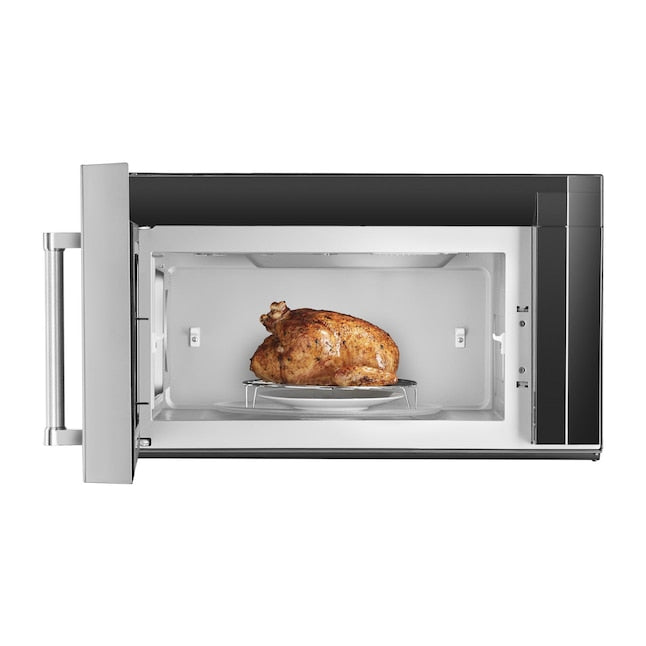 KitchenAid 1.9-cu ft Air Fry 29.9-in Over-the-Range Convection Microwave with Sensor Cooking ( Stainless Steel with PrintShield Finish )