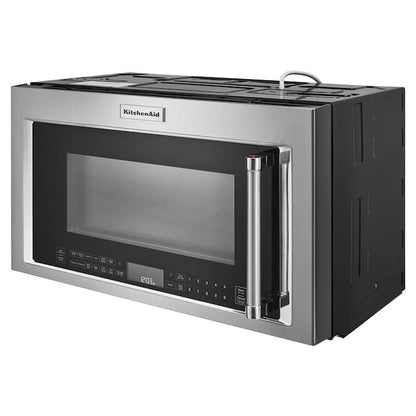 KitchenAid 1.9-cu ft Air Fry 29.9-in Over-the-Range Convection Microwave with Sensor Cooking ( Stainless Steel with PrintShield Finish )