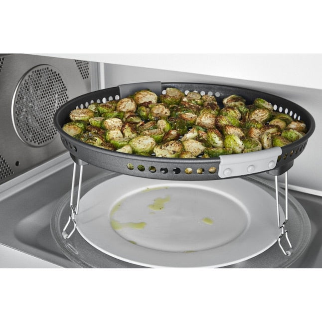 KitchenAid 1.9-cu ft Air Fry 29.9-in Over-the-Range Convection Microwave with Sensor Cooking ( Stainless Steel with PrintShield Finish )