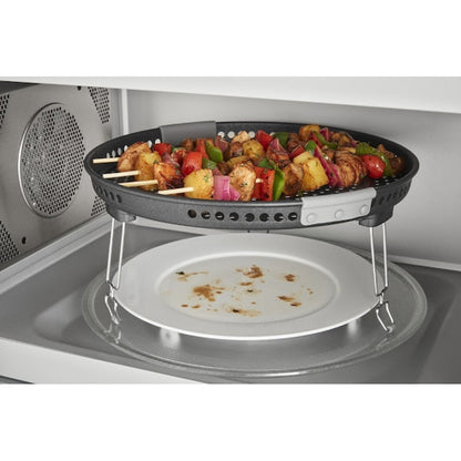 KitchenAid 1.9-cu ft Air Fry 29.9-in Over-the-Range Convection Microwave with Sensor Cooking ( Stainless Steel with PrintShield Finish )