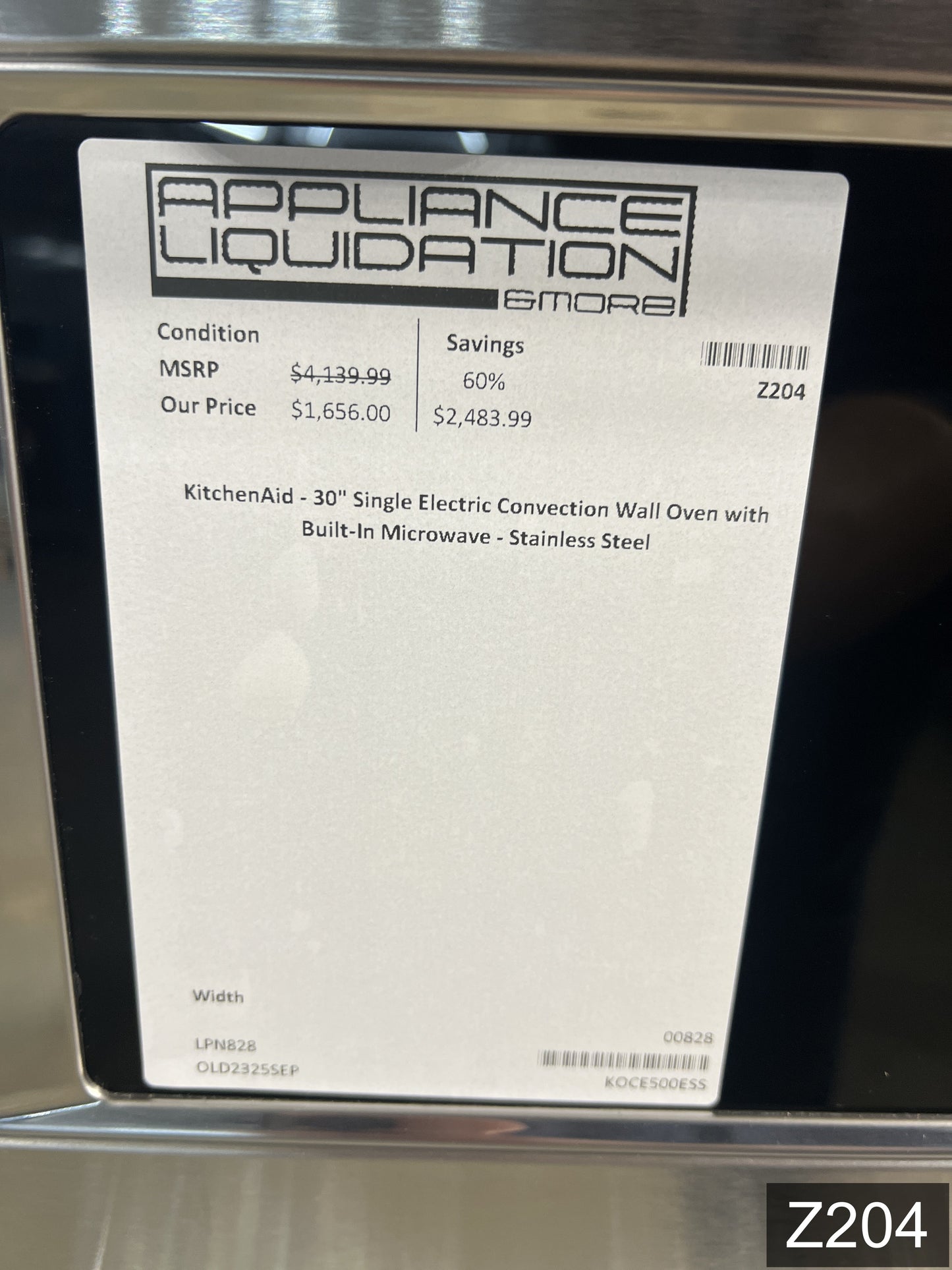 KitchenAid 30 inch Self-cleaning Microwave Wall Oven Combo ( Stainless Steel )