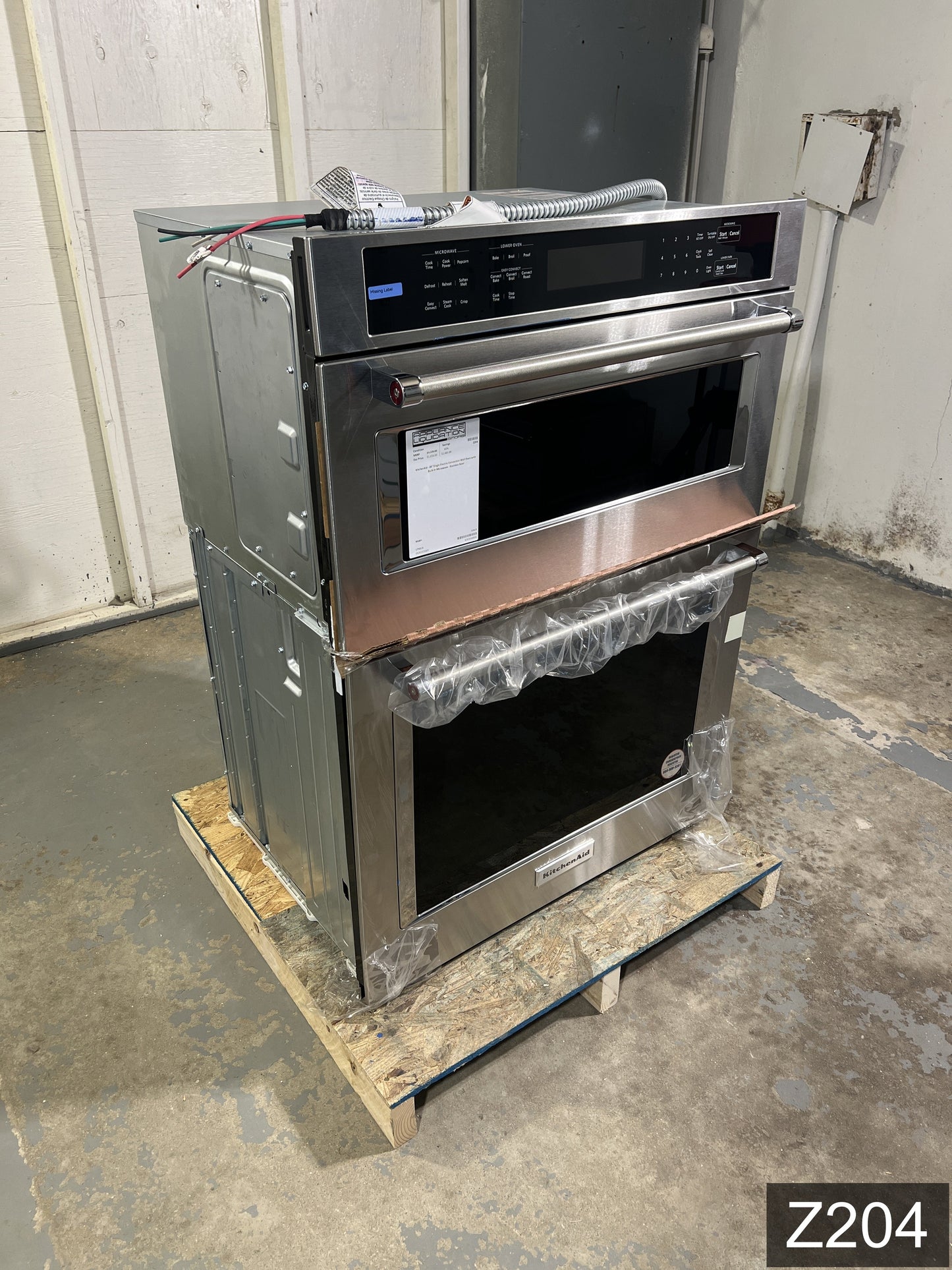 KitchenAid 30 inch Self-cleaning Microwave Wall Oven Combo ( Stainless Steel )