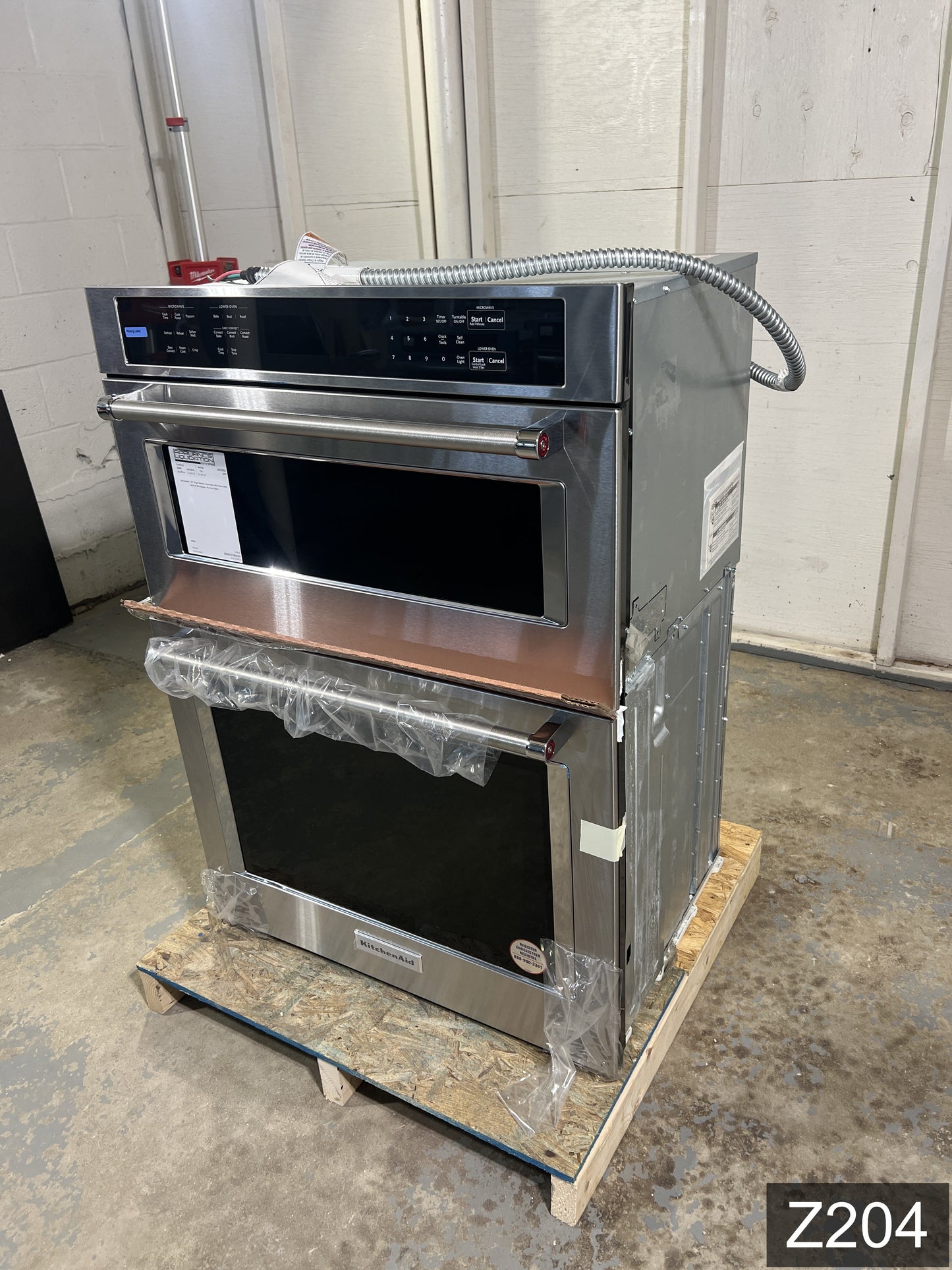 KitchenAid 30 inch Self-cleaning Microwave Wall Oven Combo ( Stainless Steel )