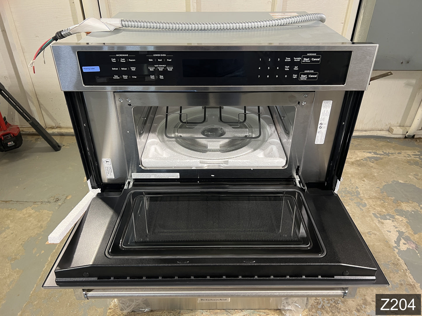 KitchenAid 30 inch Self-cleaning Microwave Wall Oven Combo ( Stainless Steel )