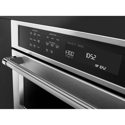 KitchenAid 30 inch Self-cleaning Microwave Wall Oven Combo ( Stainless Steel )