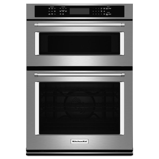 KitchenAid 30 inch Self-cleaning Microwave Wall Oven Combo ( Stainless Steel )