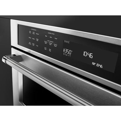 KitchenAid 30 inch Self-cleaning Microwave Wall Oven Combo ( Stainless Steel )