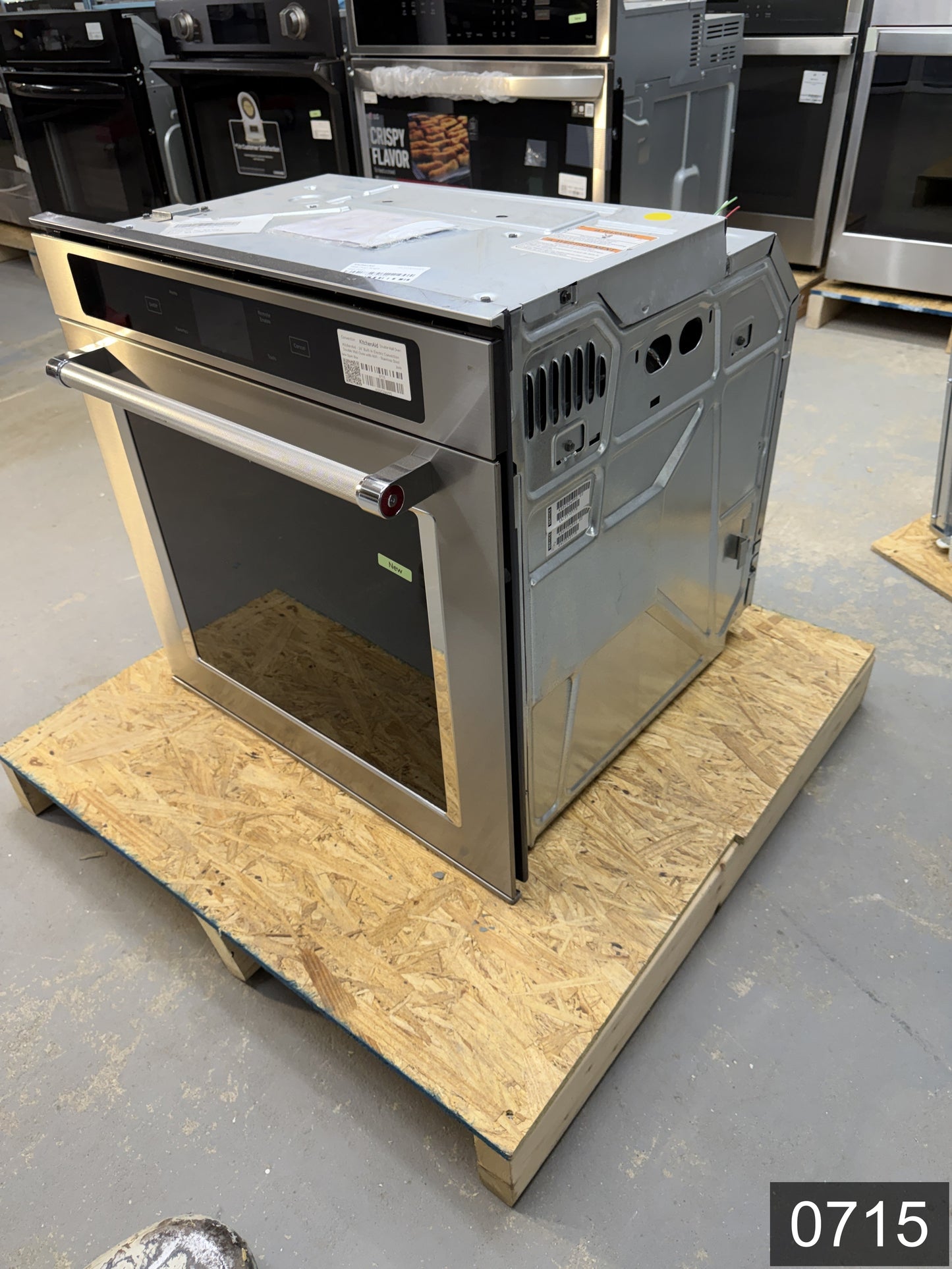 KitchenAid 24 inch Smart Compatible Double Electric Wall Oven with Self + Steam Cleaning ( Fingerprint Resistant Stainless Steel )