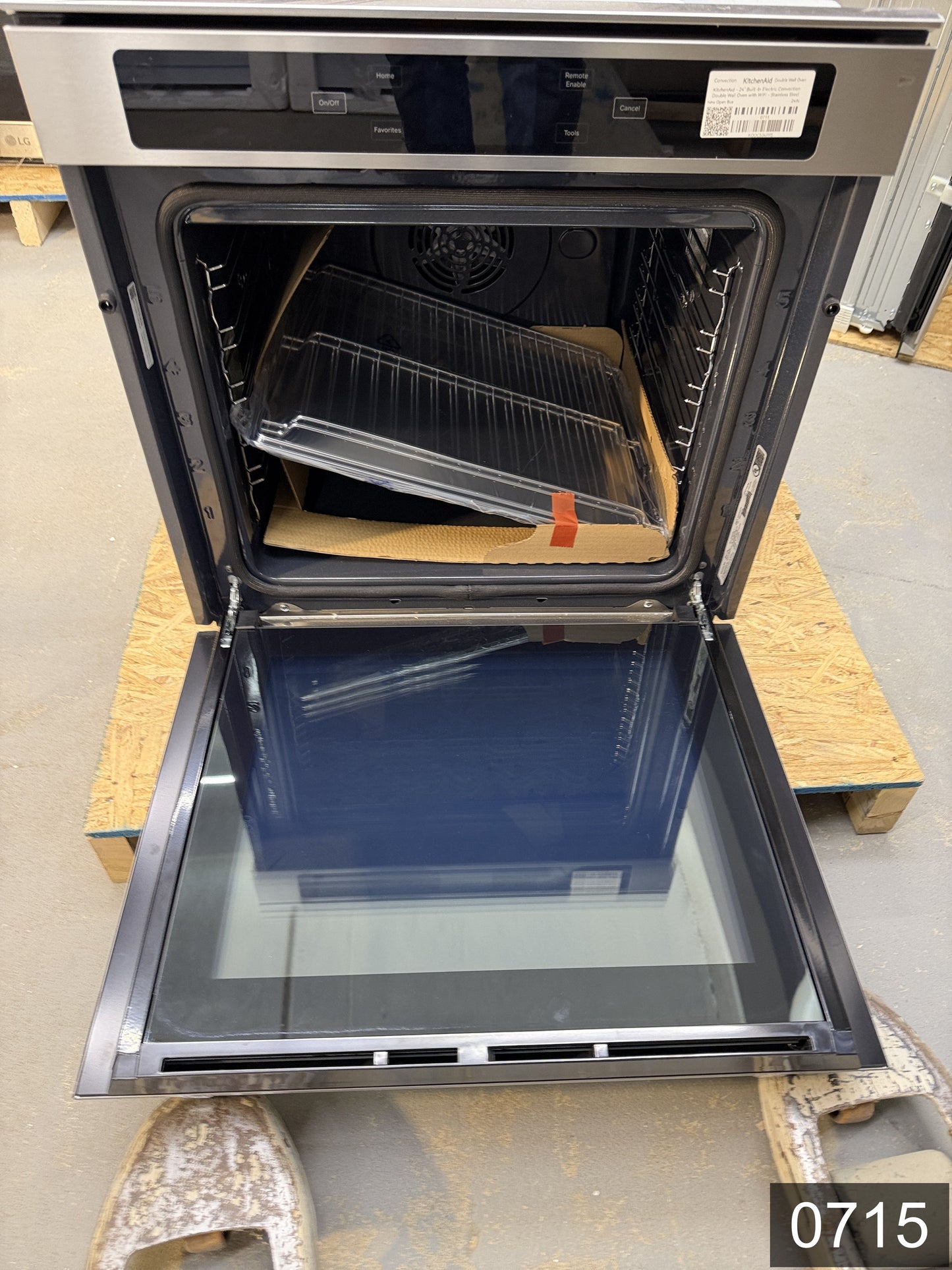 KitchenAid 24 inch Smart Compatible Double Electric Wall Oven with Self + Steam Cleaning ( Fingerprint Resistant Stainless Steel )