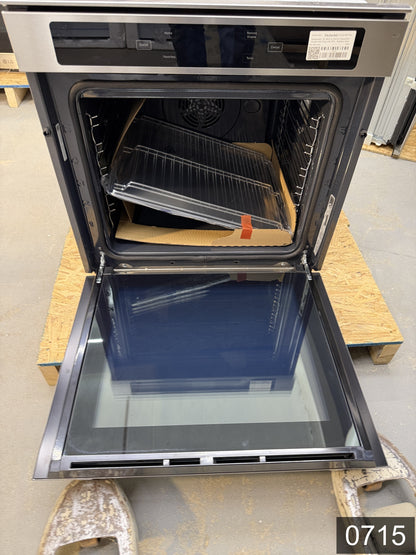 KitchenAid 24 inch Smart Compatible Double Electric Wall Oven with Self + Steam Cleaning ( Fingerprint Resistant Stainless Steel )