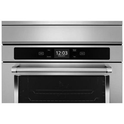 KitchenAid 24 inch Smart Compatible Double Electric Wall Oven with Self + Steam Cleaning ( Fingerprint Resistant Stainless Steel )