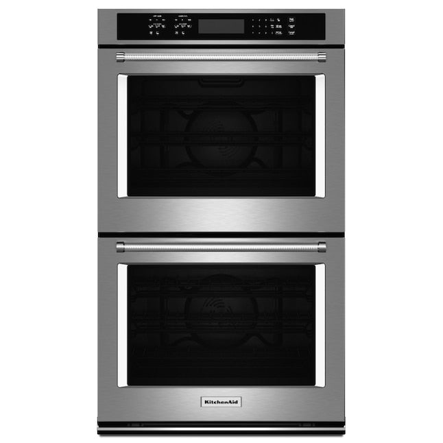 KitchenAid 30 inch Double Electric Wall Oven with Self-cleaning ( Stainless Steel )