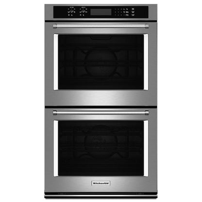 KitchenAid 30 inch Double Electric Wall Oven with Self-cleaning ( Stainless Steel )