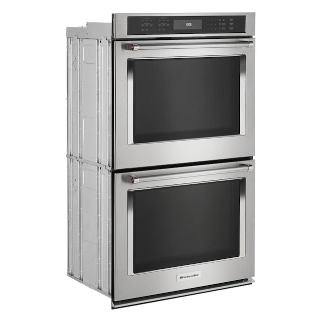 KitchenAid 30 inch Double Electric Wall Oven with Self-cleaning ( Stainless Steel )