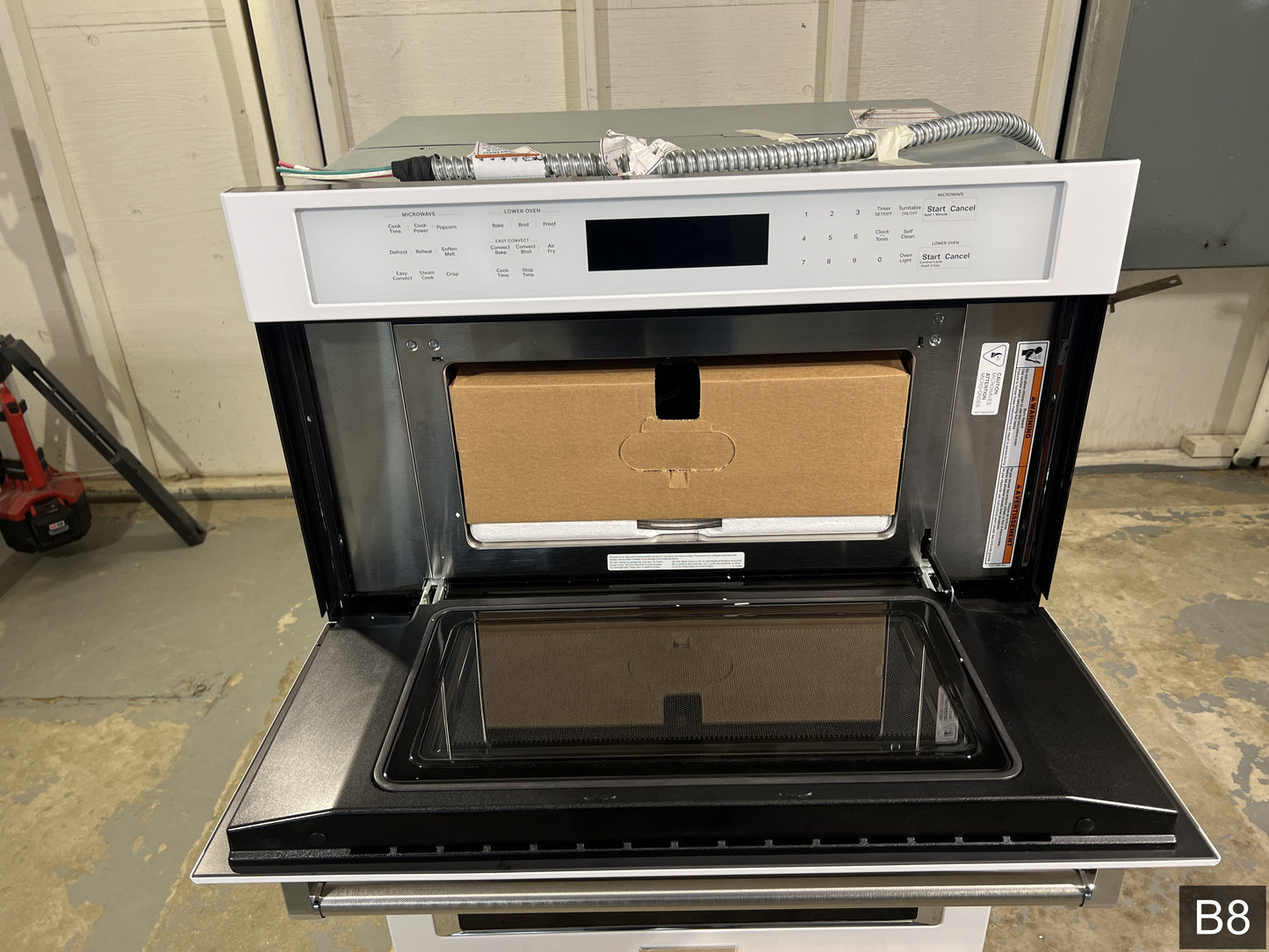 KitchenAid 30 inch Self-cleaning Air Fry Microwave Wall Oven Combo ( White )