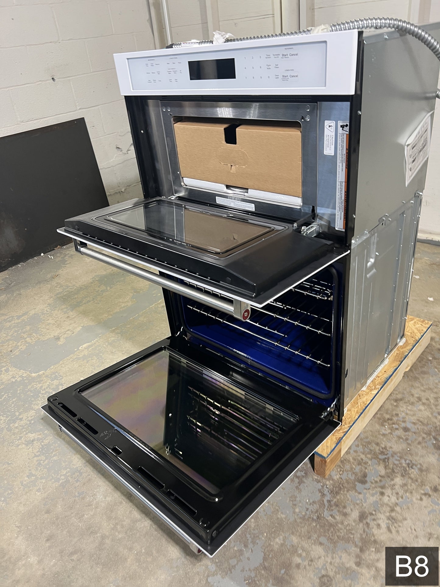 KitchenAid 30 inch Self-cleaning Air Fry Microwave Wall Oven Combo ( White )