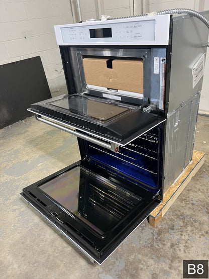 KitchenAid 30 inch Self-cleaning Air Fry Microwave Wall Oven Combo ( White )