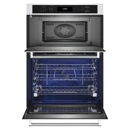 KitchenAid 30 inch Self-cleaning Air Fry Microwave Wall Oven Combo ( White )