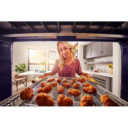 KitchenAid 30 inch Self-cleaning Air Fry Microwave Wall Oven Combo ( White )