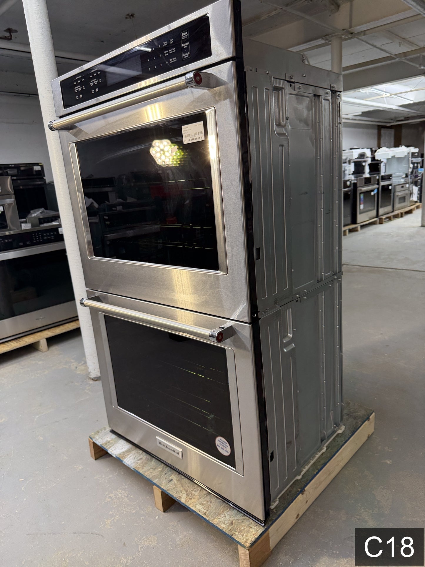 KitchenAid 30 inch Double Electric Wall Oven with Air Fry Self-cleaning ( Stainless Steel )