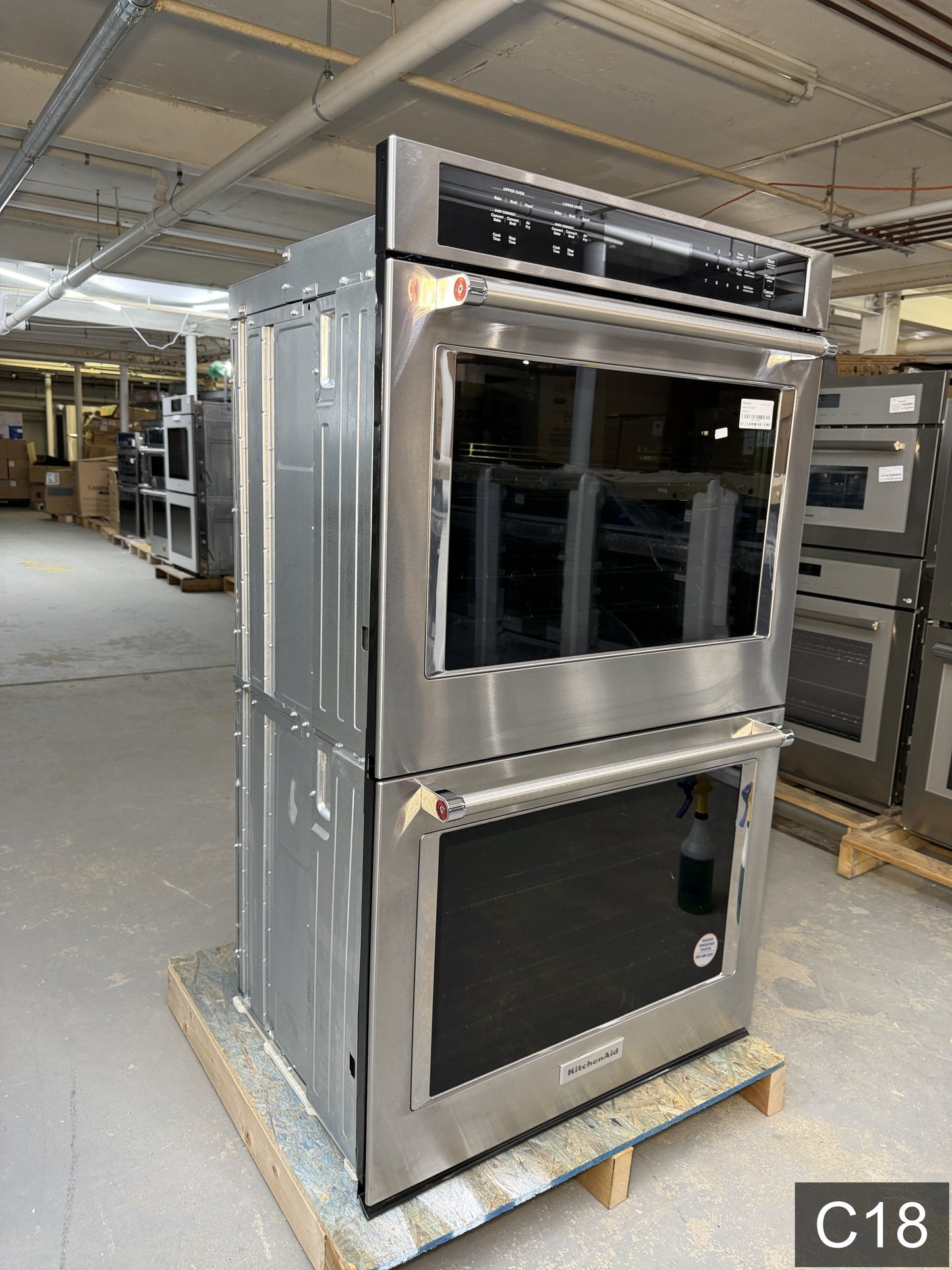 KitchenAid 30 inch Double Electric Wall Oven with Air Fry Self-cleaning ( Stainless Steel )