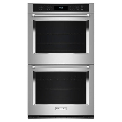KitchenAid 30 inch Double Electric Wall Oven with Air Fry Self-cleaning ( Stainless Steel )