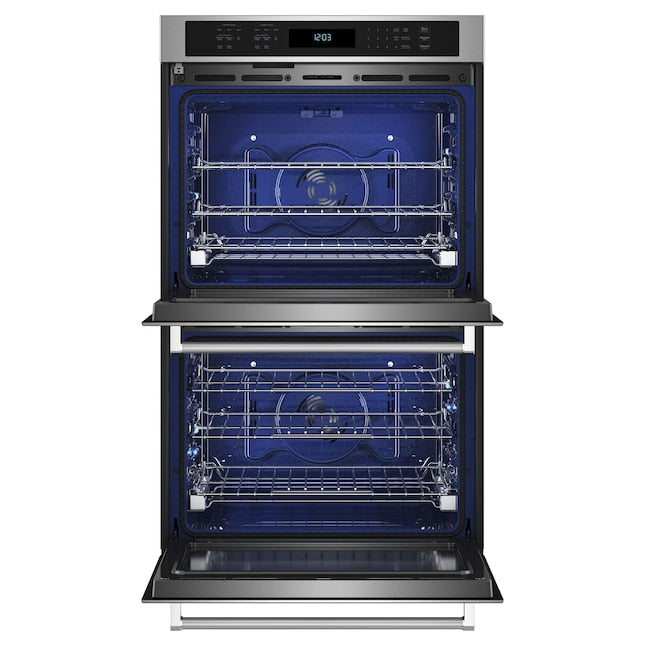 KitchenAid 30 inch Double Electric Wall Oven with Air Fry Self-cleaning ( Stainless Steel )