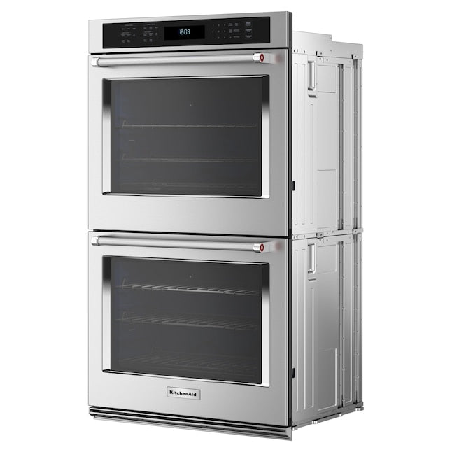 KitchenAid 30 inch Double Electric Wall Oven with Air Fry Self-cleaning ( Stainless Steel )